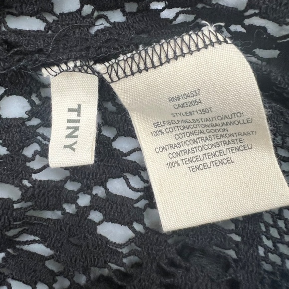 Anthropologie Tiny Crochet Miri Vest Black Over Shirt NWOT - Picture 10 of 12